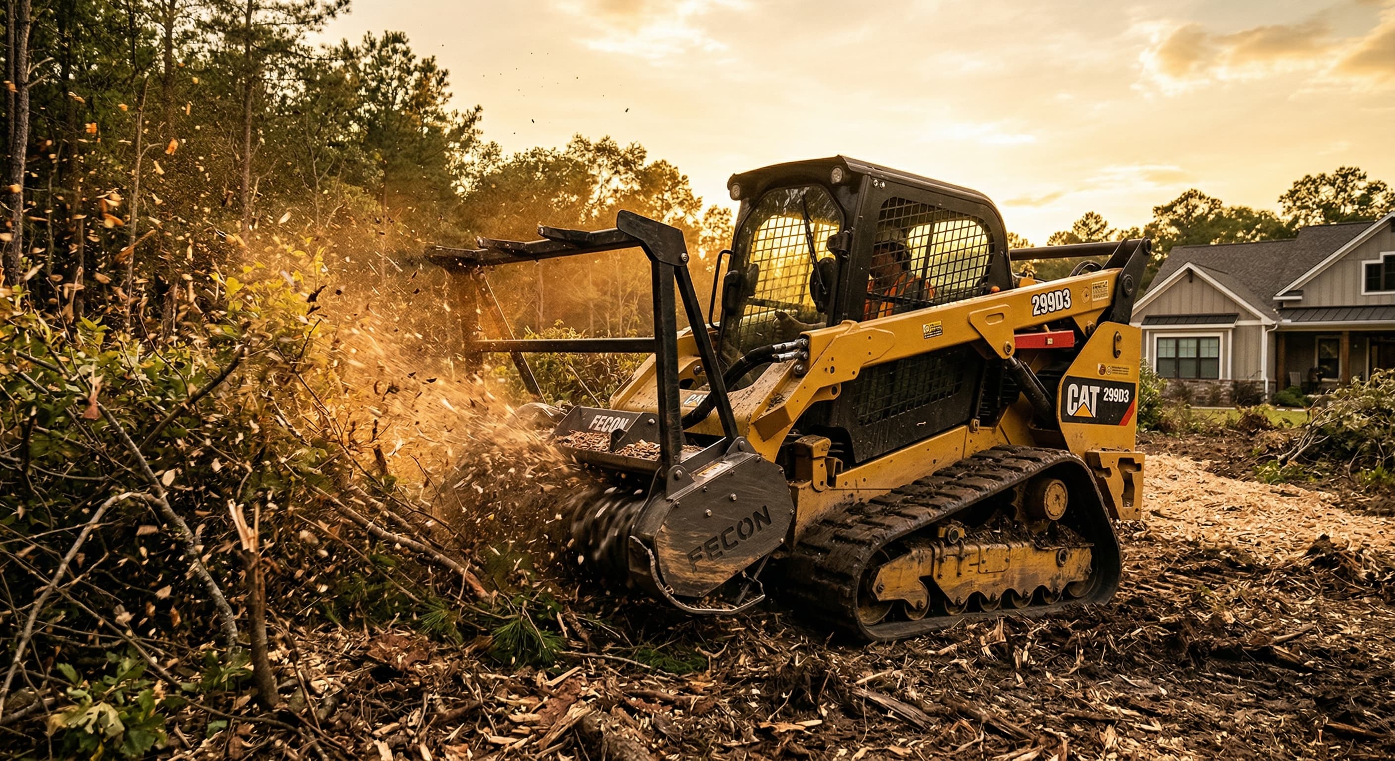 Forestry mulching in Dinwiddie County